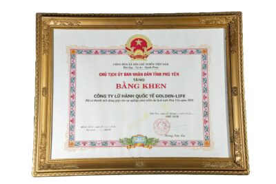 Bằng Ken Công ty TNHH Lữ Hành Quốc Tế Golden Life - Đã có thành tích đóng góp cho sự nghiệp phát triển Du lịch tỉnh Phú Yên năm 2016